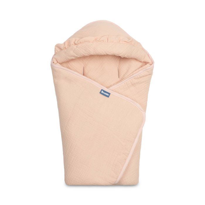 Autosēdeklīša muslīna guļammaiss "Natural" 90x90 cm pink