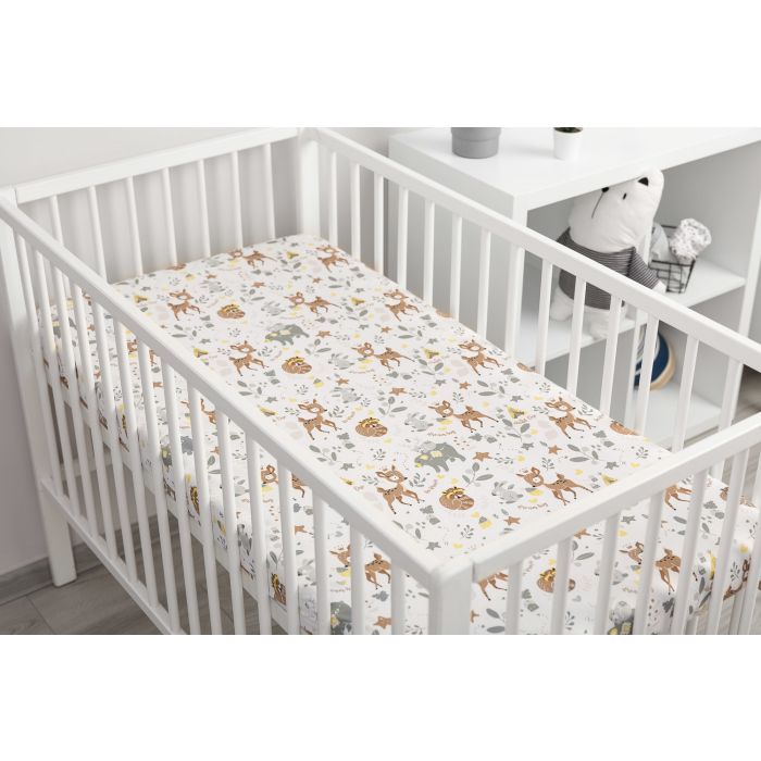 Bērnu palags ar gumiju "Forest life"120x60 