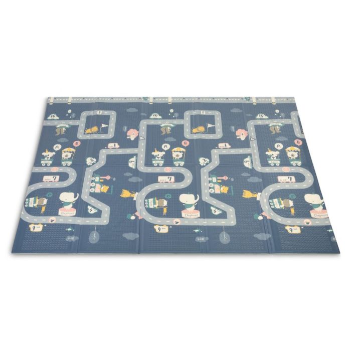 Attīstošs divpusējs rotaļu spēļupaklājs bērniem "CIRCUS" 200 x 180 cm 