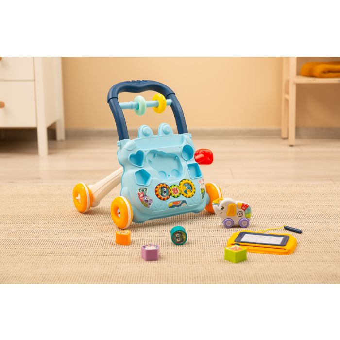 Stumjamais Interaktīvais staigulis "ZOO BLUE"