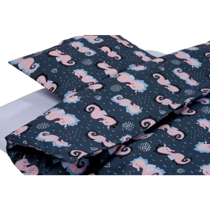 Gultas veļa komplekts šūpulim  80x70cm "SEAHORSE" 