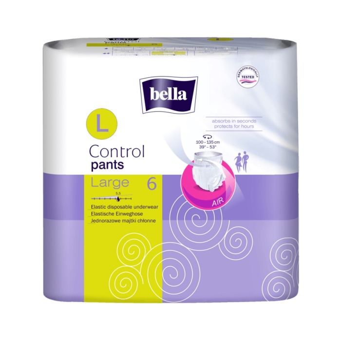 Pēcdzemdību ieliktnīši BELLA Control pants 6 gab.