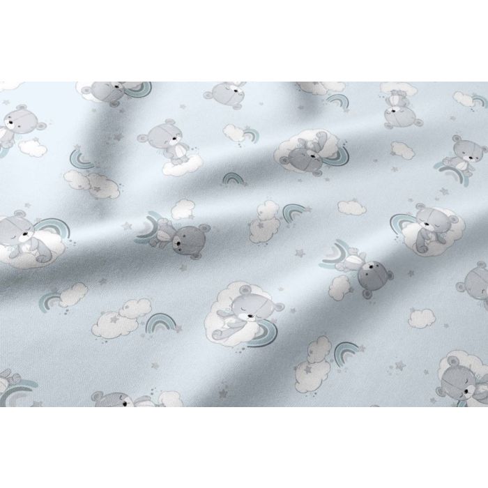 Gultas veļa bērniem 135x100 "Teddy blue" 