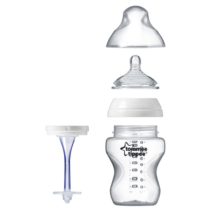 Mazuļa pudelīte "Tommee Tippee" ar knupīti Anti-Colic 0m+ 150ml 2gb.