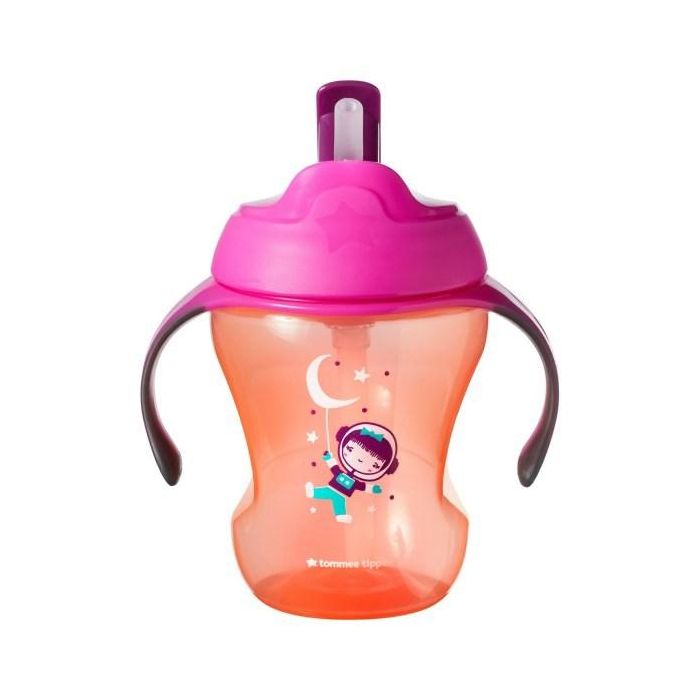 TOMMEE TIPPEE krūzīte ar salmiņu 6 m+ Non spill 230 ml 