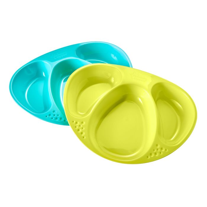 Tommee Tippee šķīvis ar 3 nodalījumiem 2 gab.