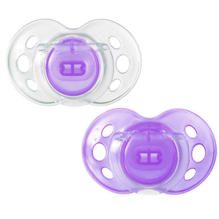 Knupītis Tommee Tippee "Air Style" 6-18m violetā kr., 2 gb.