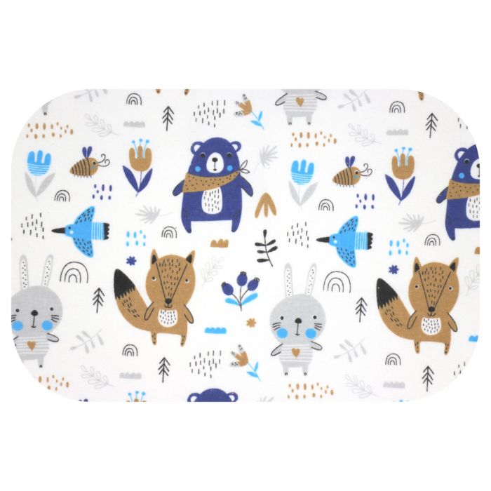 Flaneļa autiņš ūdens necaurlaidīgi Maxi 45x115cm  "Forest blue"