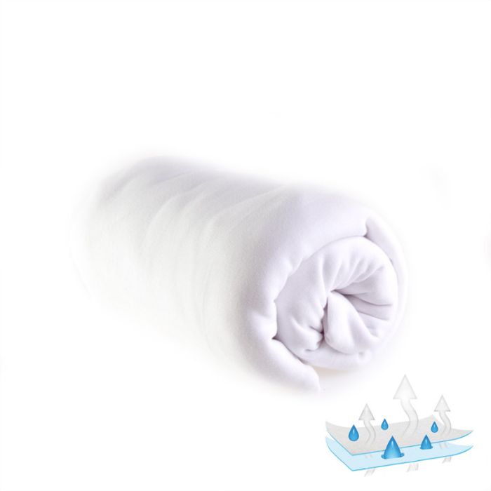 Ūdensnecaurlaidīgs palags ar gumiju šūpulītim 90x40 balts