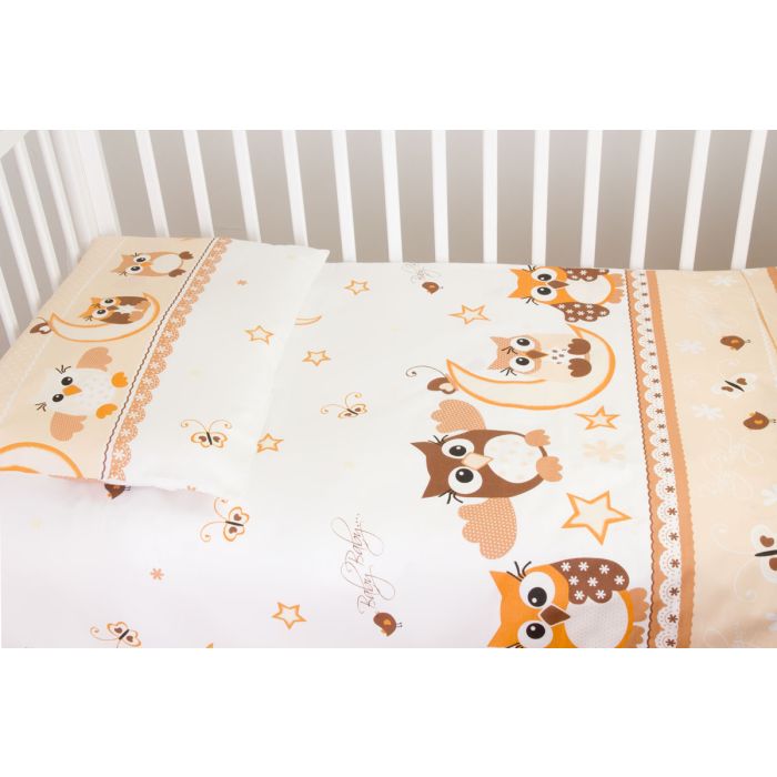 Gultasveļas komplekts ar aizsardzību "Saldus sapņus" bēšs