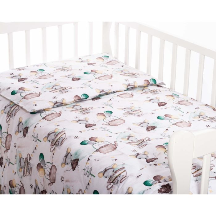 Bērnu gultas veļa  135x100  "Baby mouse"  