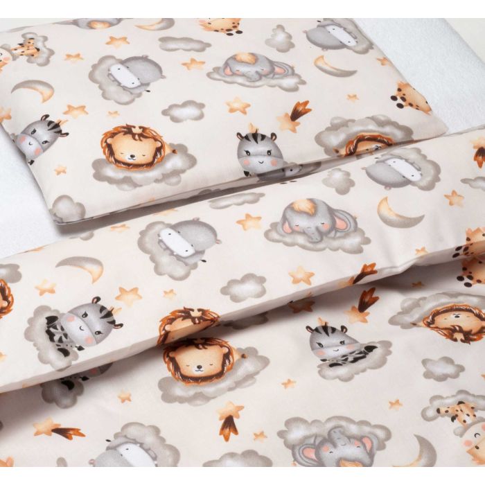 Gultas veļa komplekts šūpulim  80x70cm "Keep dreaming grey" 