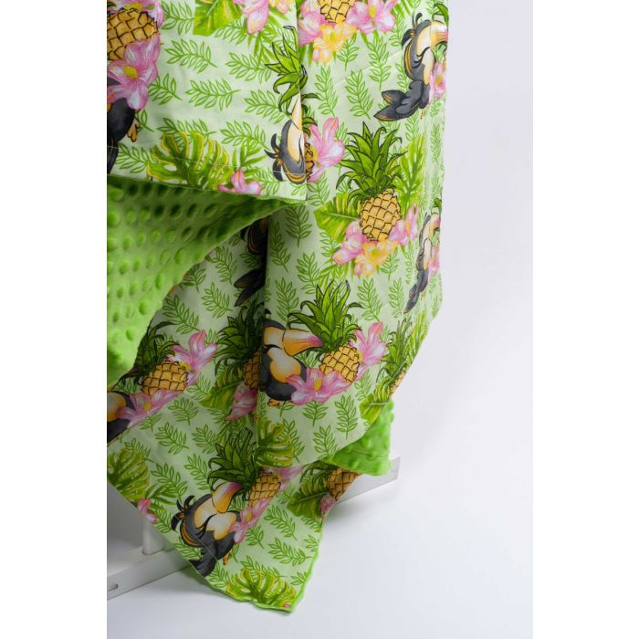 Bērnu pleds "Ananas" 100x75cm zaļa krāsa