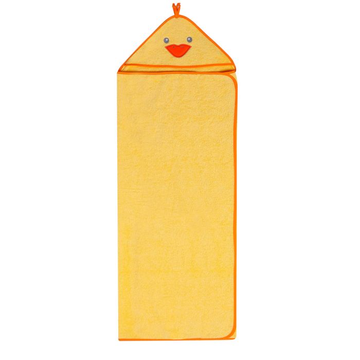 Dvielis ar kapuci  "Fox" 120x100cm  dzeltens