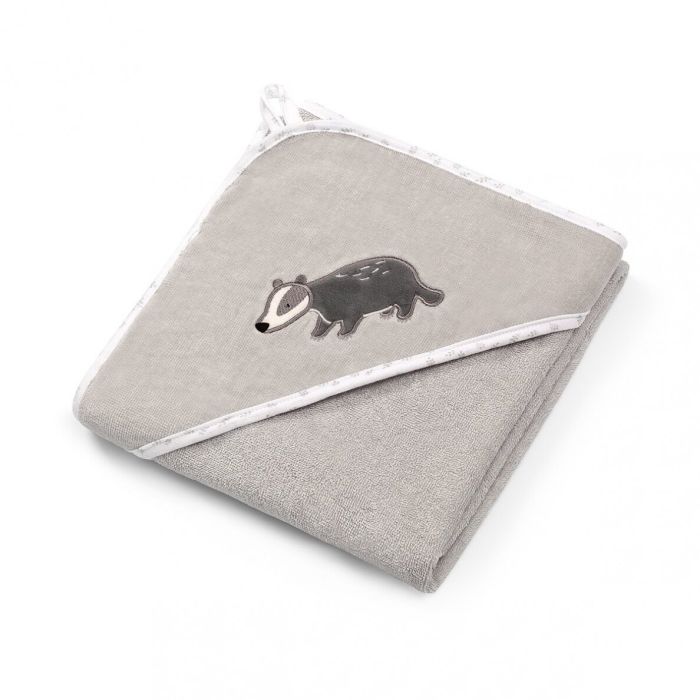  Dvielis velūra "Raccoon" 76x76cm pelēks