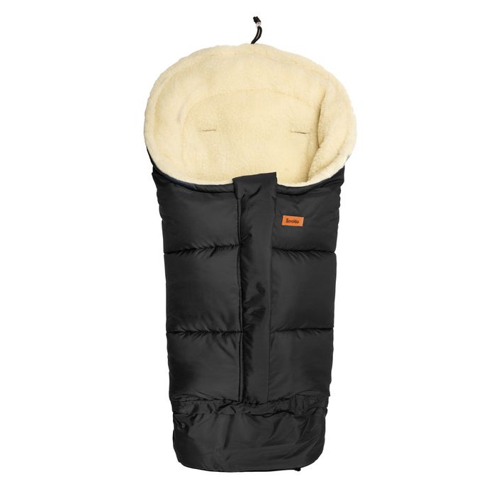 Guļammaiss bērnu ratiem  "Combi wool" Black 