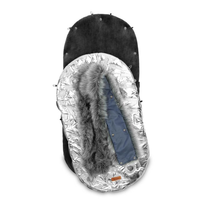 Guļammaiss bērnu ratiem "Aspen glamour" silver 