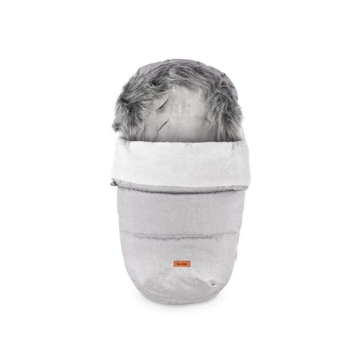 Šiltas miegmaišis - vokelis vežimėliui "Alta" pilkas