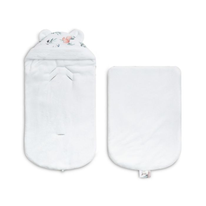 Guļammaiss autokrēsliņam, ratiem "Vintage" 43x80 cm Winter White