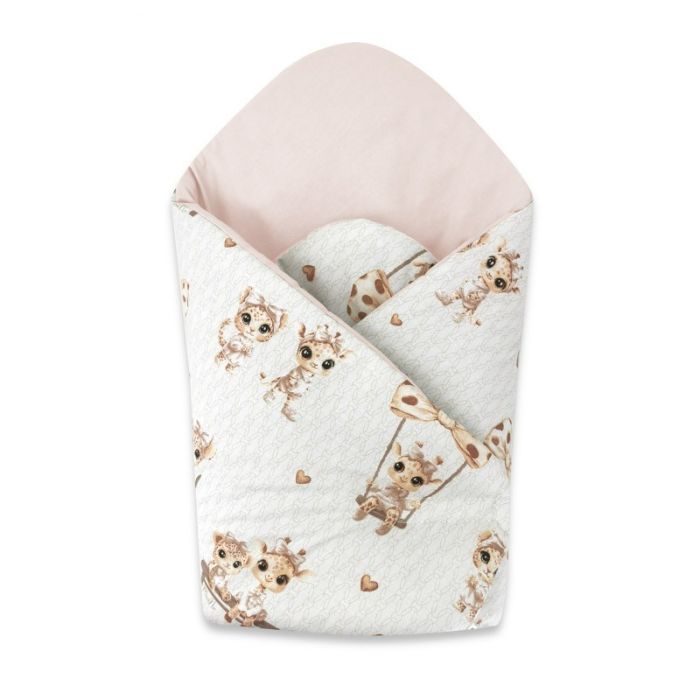 Komplekts jaundzimušajam no 6 daļām "Giraffee" dusty pink
