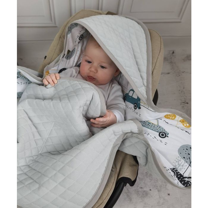 Autokrēsliņa guļammaiss  "Cars" pelēks