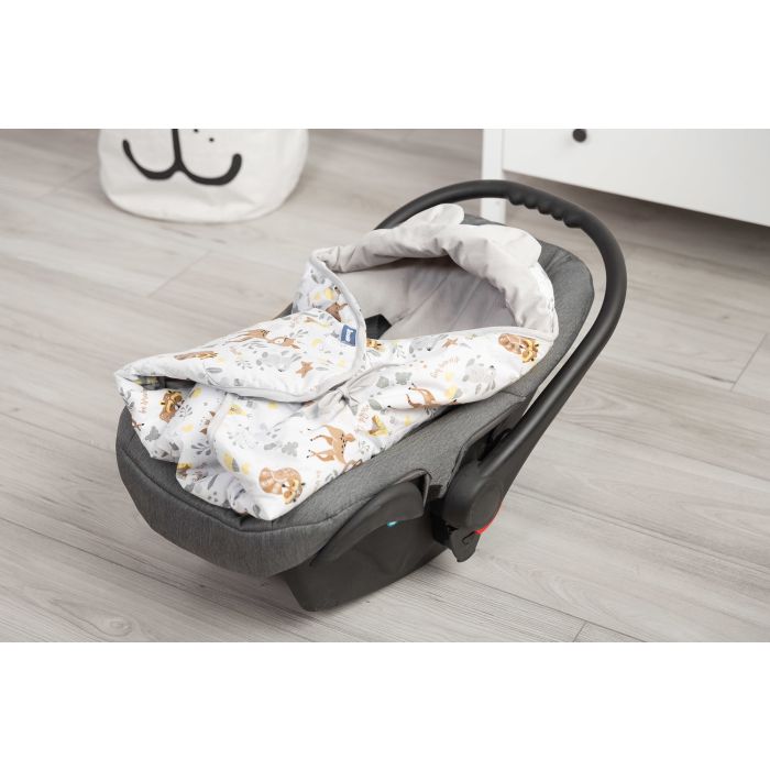 Autosēdeklīša guļammaiss "Forest life" 90x90 cm 