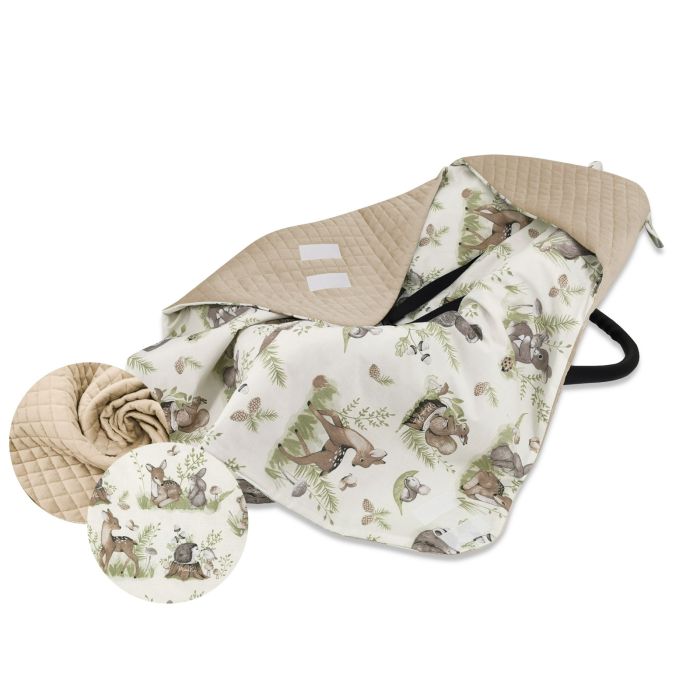 Pledas vokelis automobilinei kėdutei "Forest calm"