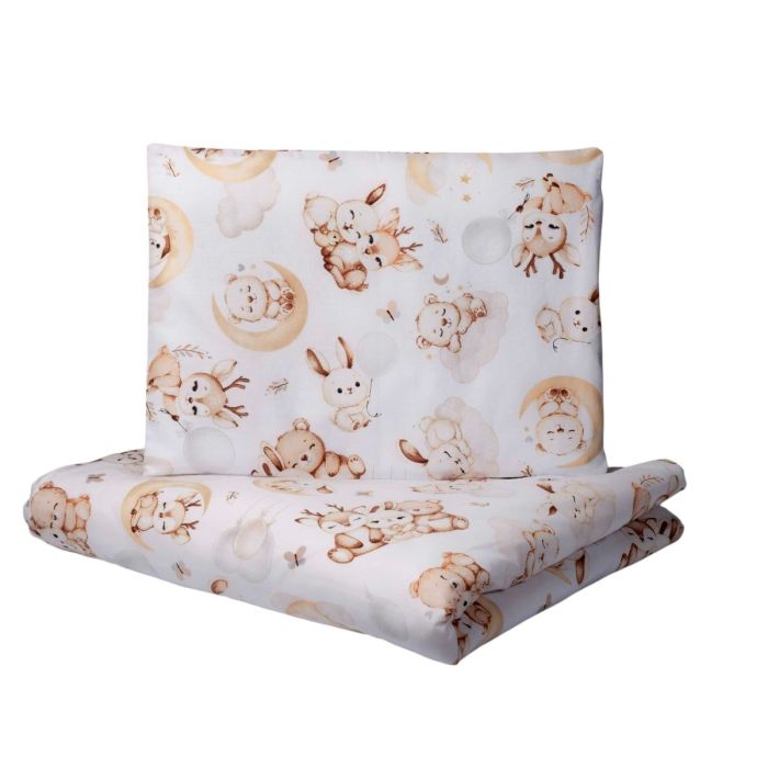 Gultas veļa komplekts šūpulim  80x70cm "Baby deer" 