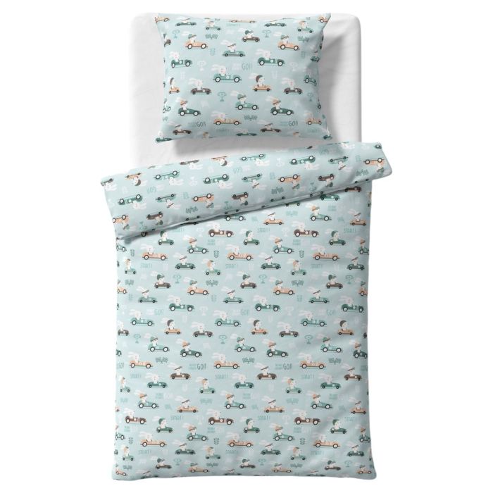 Gultas veļa komplekts šūpulim  80x70cm "Bunny go" 