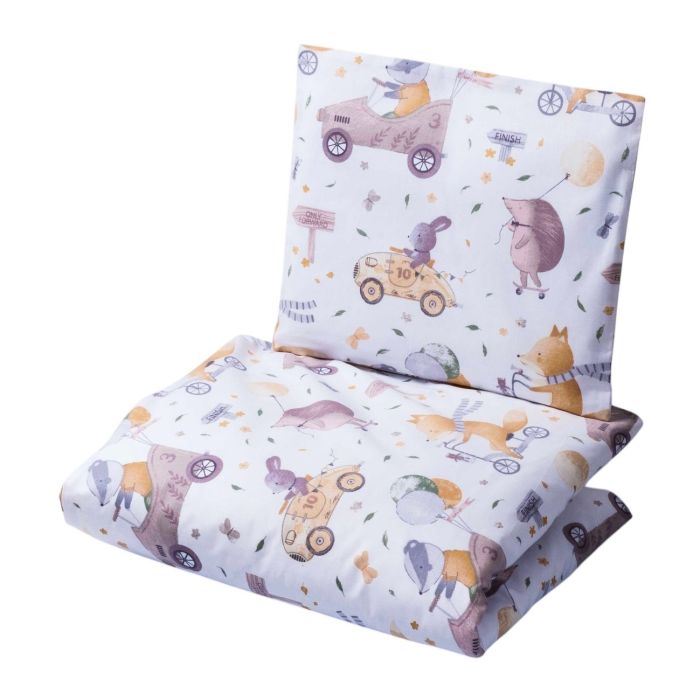 Gultas veļa komplekts šūpulim  80x70cm "The racers" 