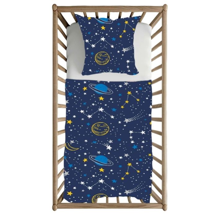Gultas veļa komplekts šūpulim  80x70cm "Universe" 