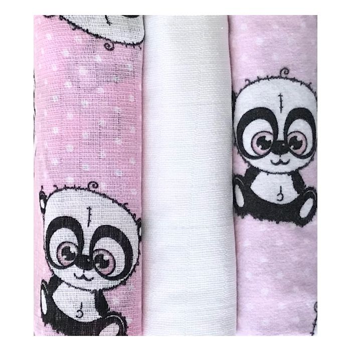Autiņu komplekts 3 daļas "Panda girl" 