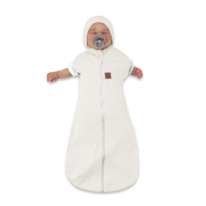 Autiņš - kokons jaundzimušajam Teddy interlock super soft ecru