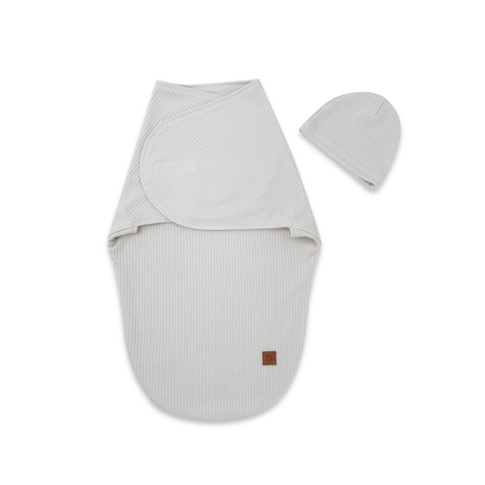 Autiņš - kokons jaundzimušajam Leo interlock soft pelēks