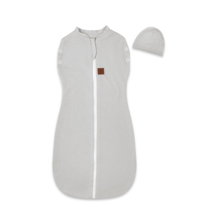 Autiņš - kokons jaundzimušajam Teddy interlock super soft pelēks