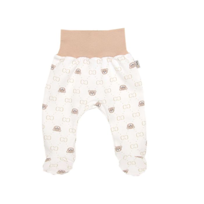 Zīdaiņu bikses "Bear glamour beige", ar kājām