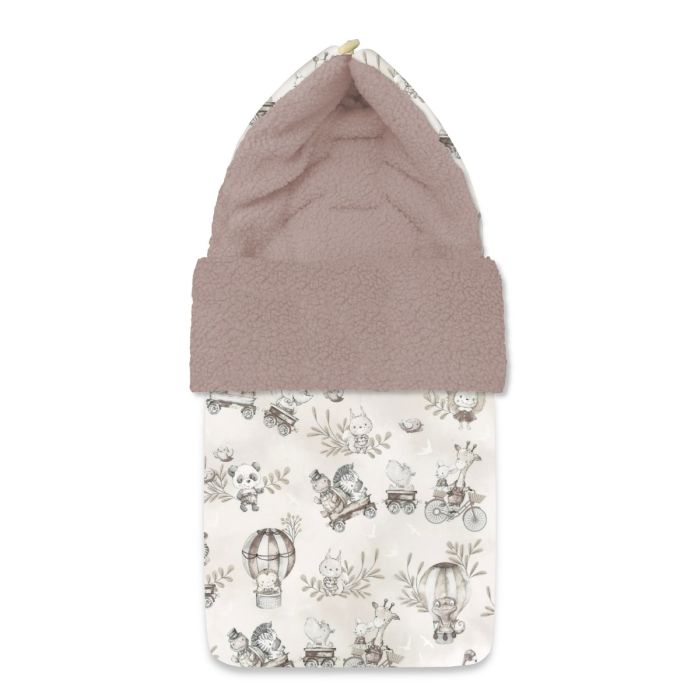 Guļammaiss autokrēsliņam, ratiem  "Blush zoo" 45x95 cm   tiešsaistē par labāku cenu