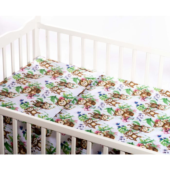 Gultas veļa bērniem "Monkey's fiesta"