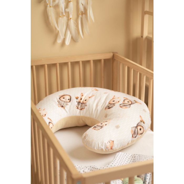 Barošanas spilvens - pakavs 50x50x18cm "LISSIE"