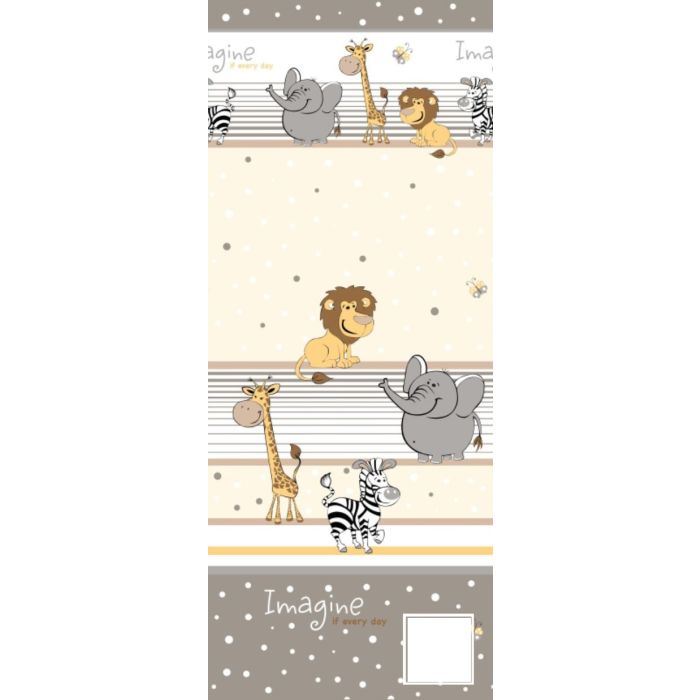 Bērnu palags ar gumiju "Zoo"  120x60