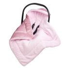 Pledas - vokelis automobilinei kėdutei "WARM VELVET" 80x80 cm pale