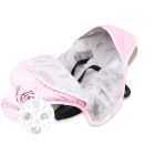 Autokrēsliņa guļammaiss  "Foxies" rozā