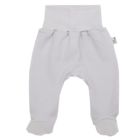 Kelnytės kūdikiui "Jersey" pilkos su pėdutėmis I Drabužiai kūdikiams
