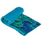 Bērnu pleds "Leaf" 100x75cm jūras zils