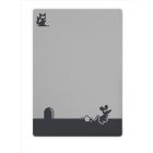 Pledas kūdikiui"Mouse" 100x75cm tamsiai pilkas