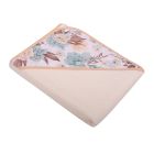 Dvielis ar kapuci "Retro flowers" 80x80 cm