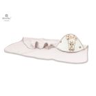 Dvielis ar kapuci "Giraffee" 100x100 cm dusty pink