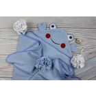 Dvielis ar kapuci "Bear" 120x100cm brūns