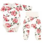 Drabužėliai kūdikiui "Big roses ecru" 2 dalių 