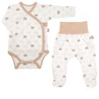 Bērnu komplektiņš no 2 daļam "Bear glamour beige" balts